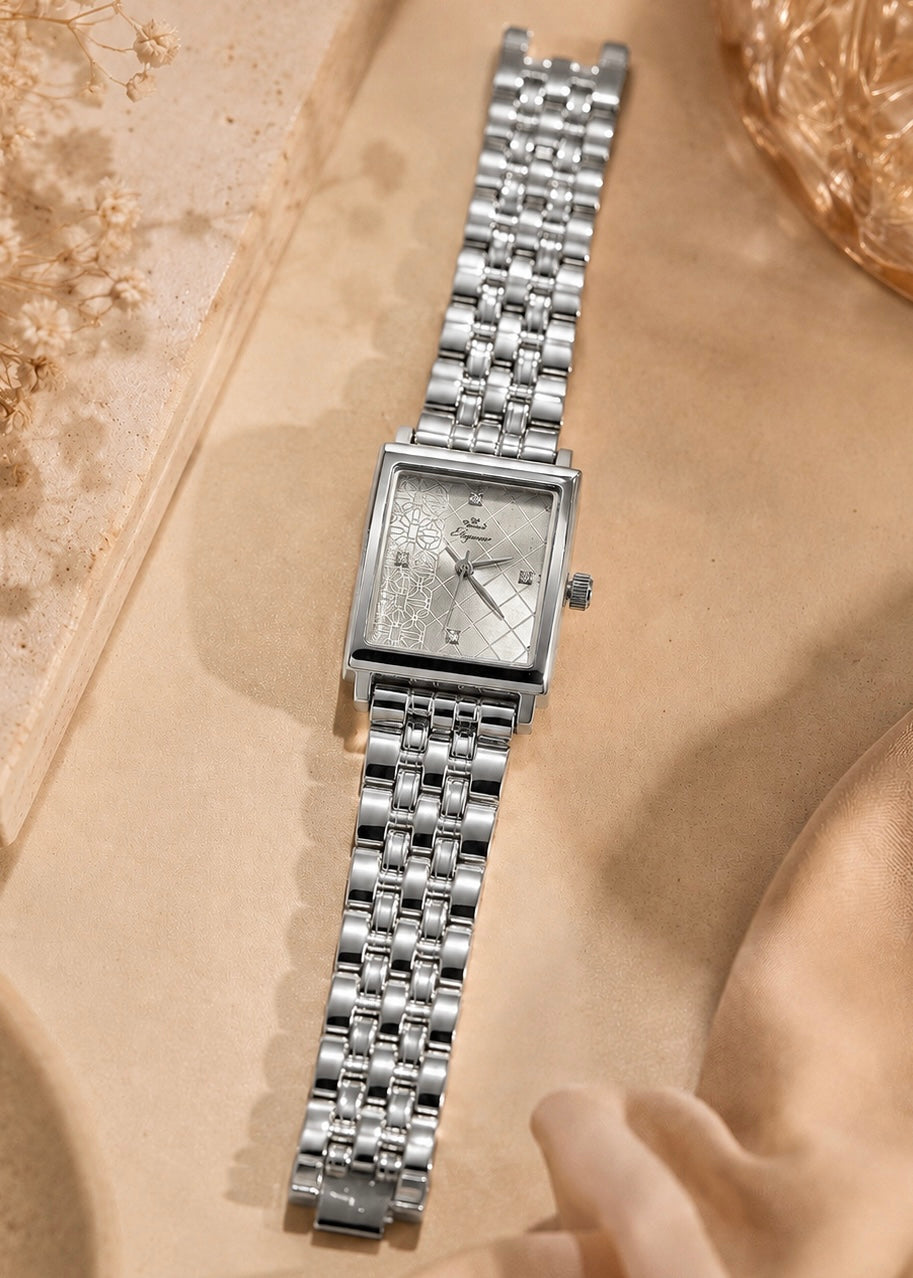 Regal Silver Square Watch