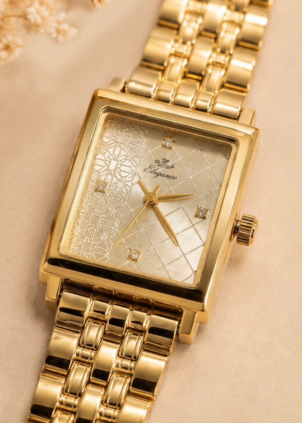 Regal Gold Square Watch