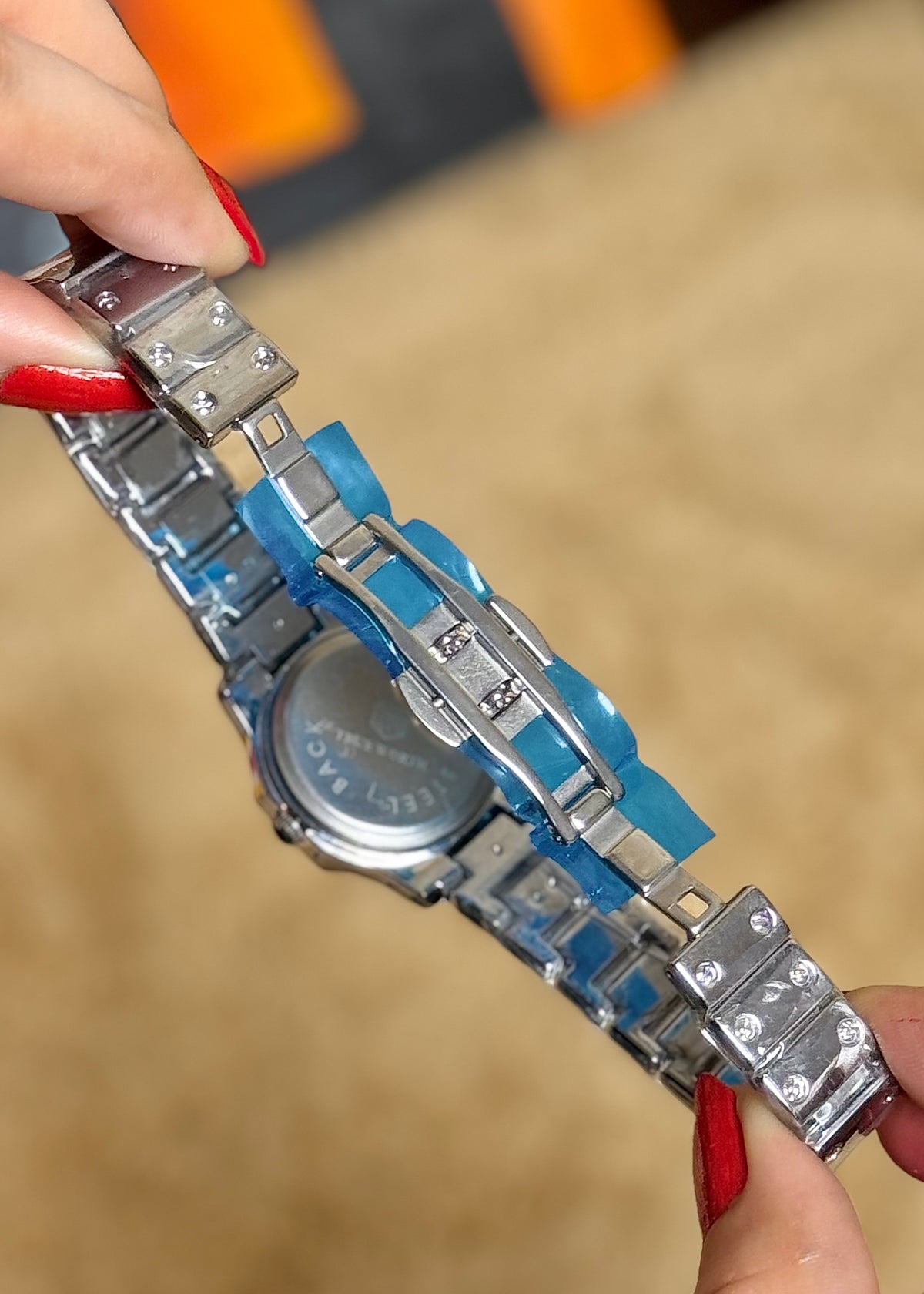 Black Noir Crystal Octagon Women's Watch