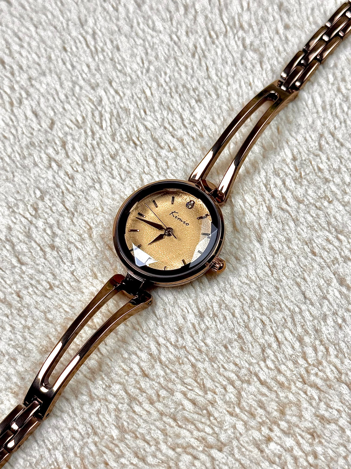 Kimio Ivy Rose Gold Bezel Watch