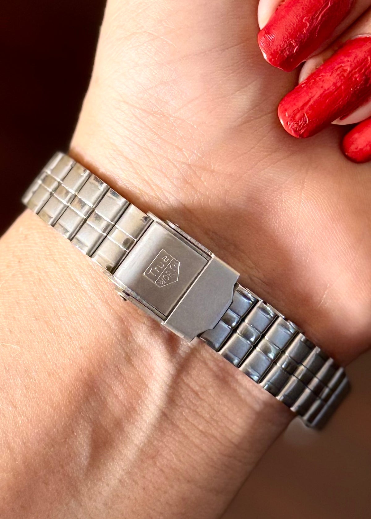 Solid Silver Rectangle Chain Watch