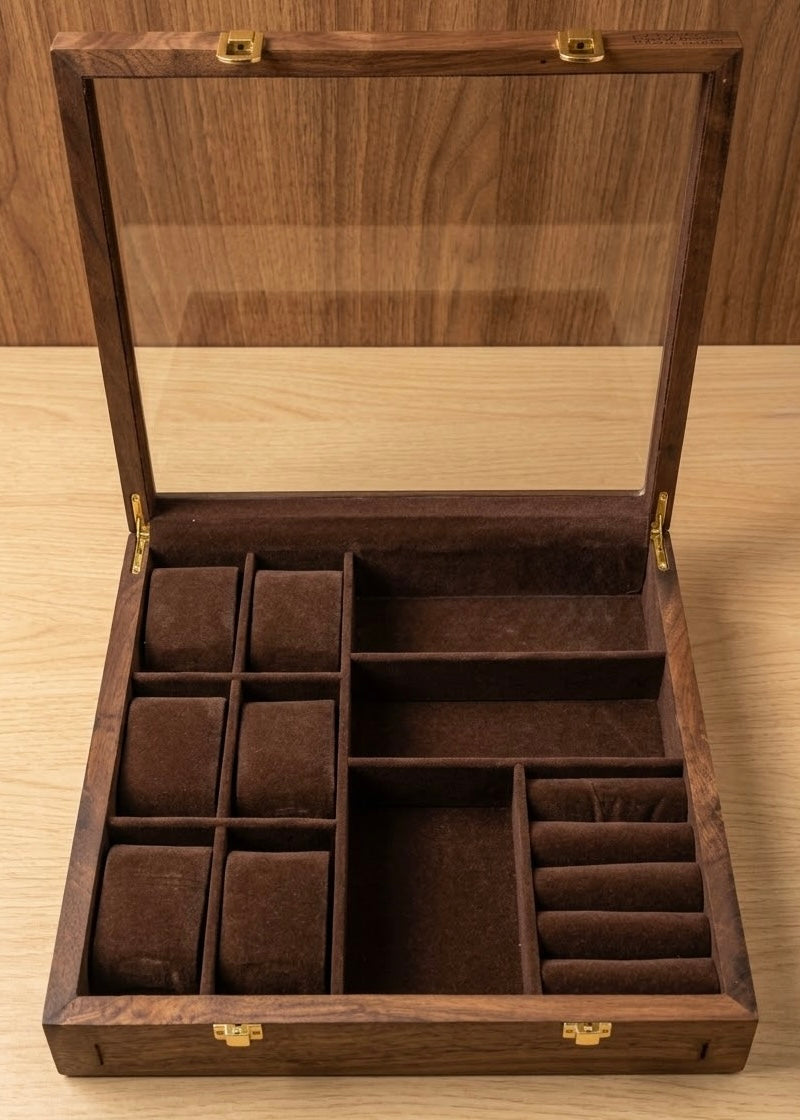 Premium Wooden Watch & Accessories Box