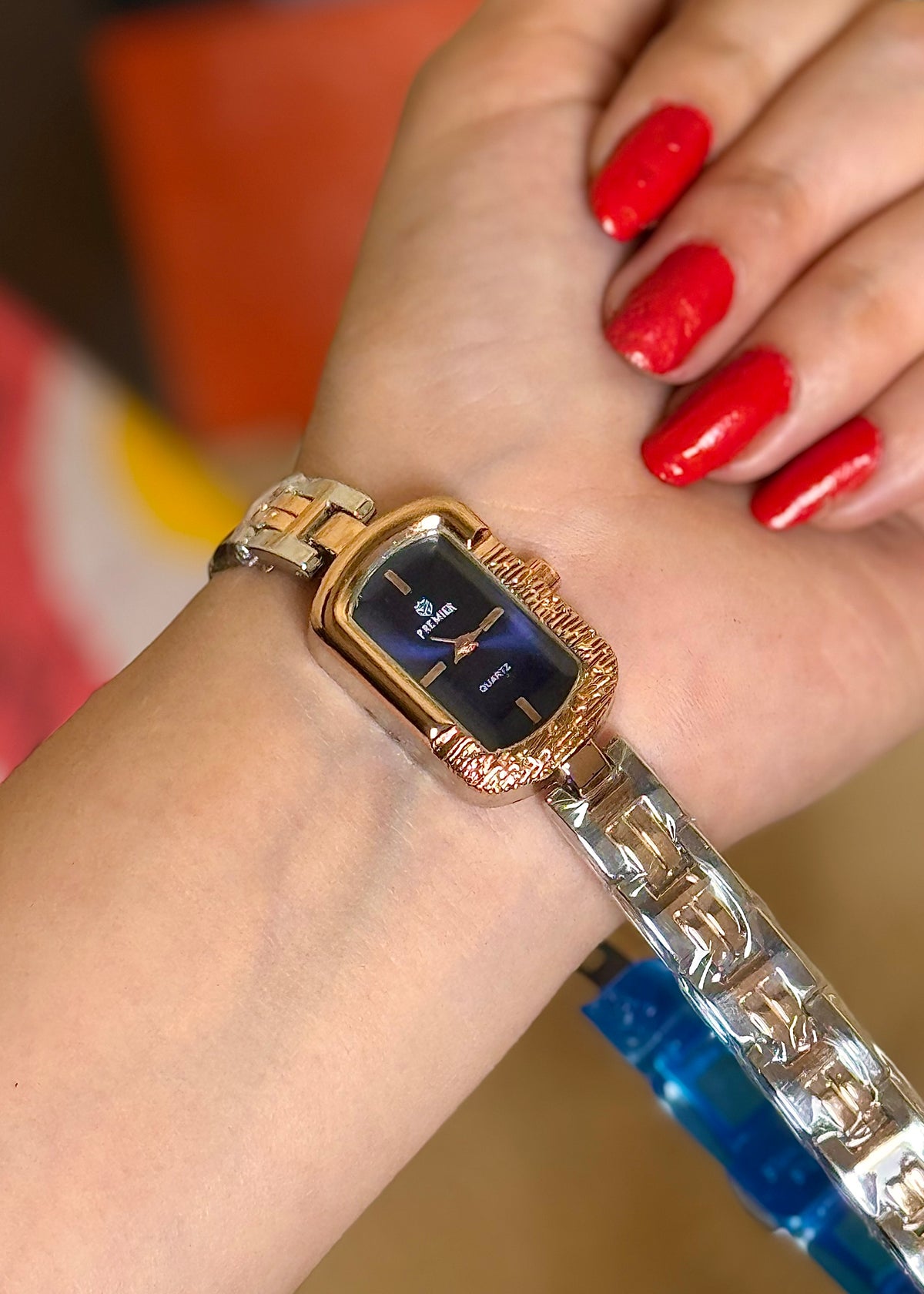 Midnight Blue | Two-Tone Gold & Silver Ladies Watch