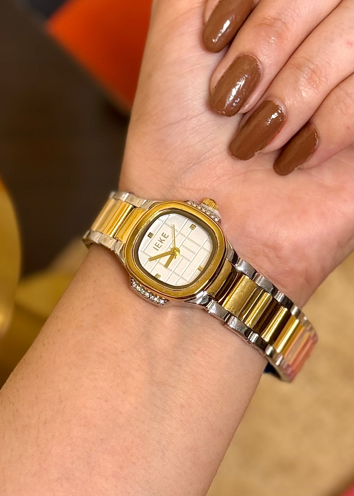 Classic Square Two-Tone Watch