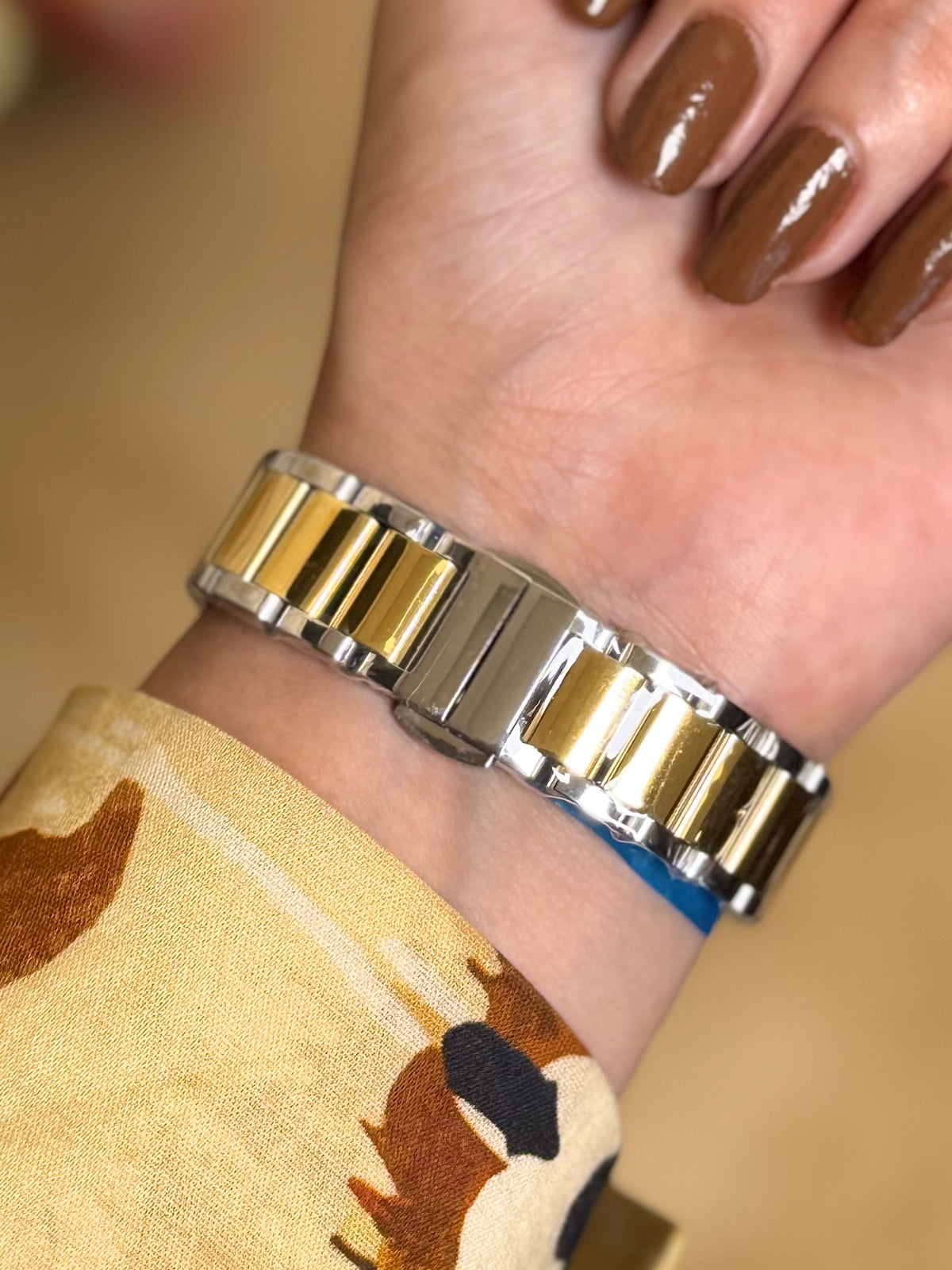 Classic Square Two-Tone Watch