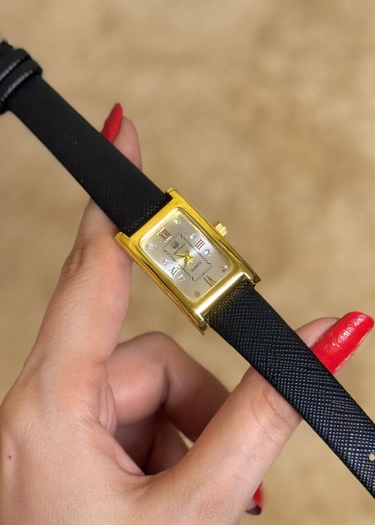Silver White Grace Rectangular Watch