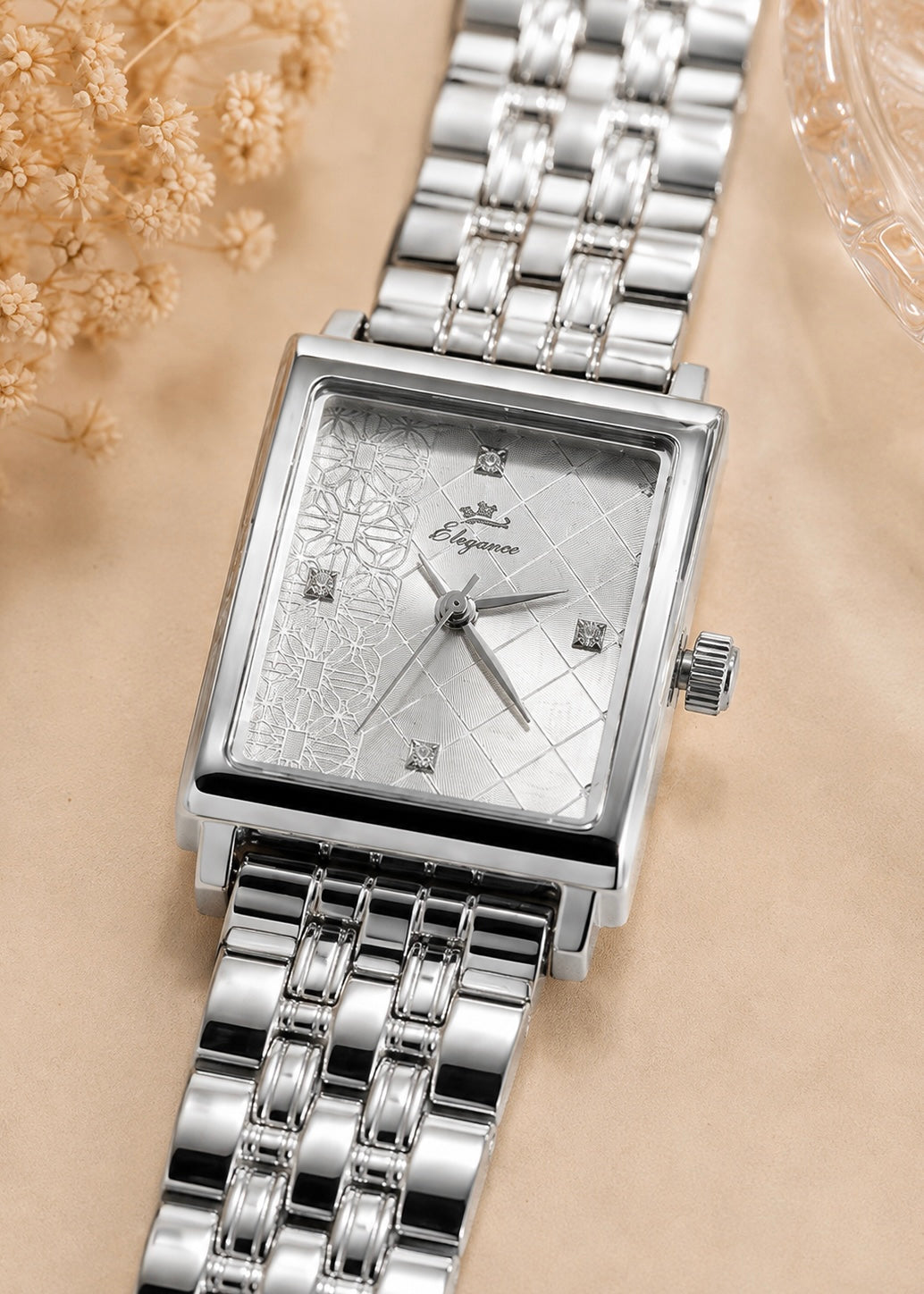 Regal Silver Square Watch