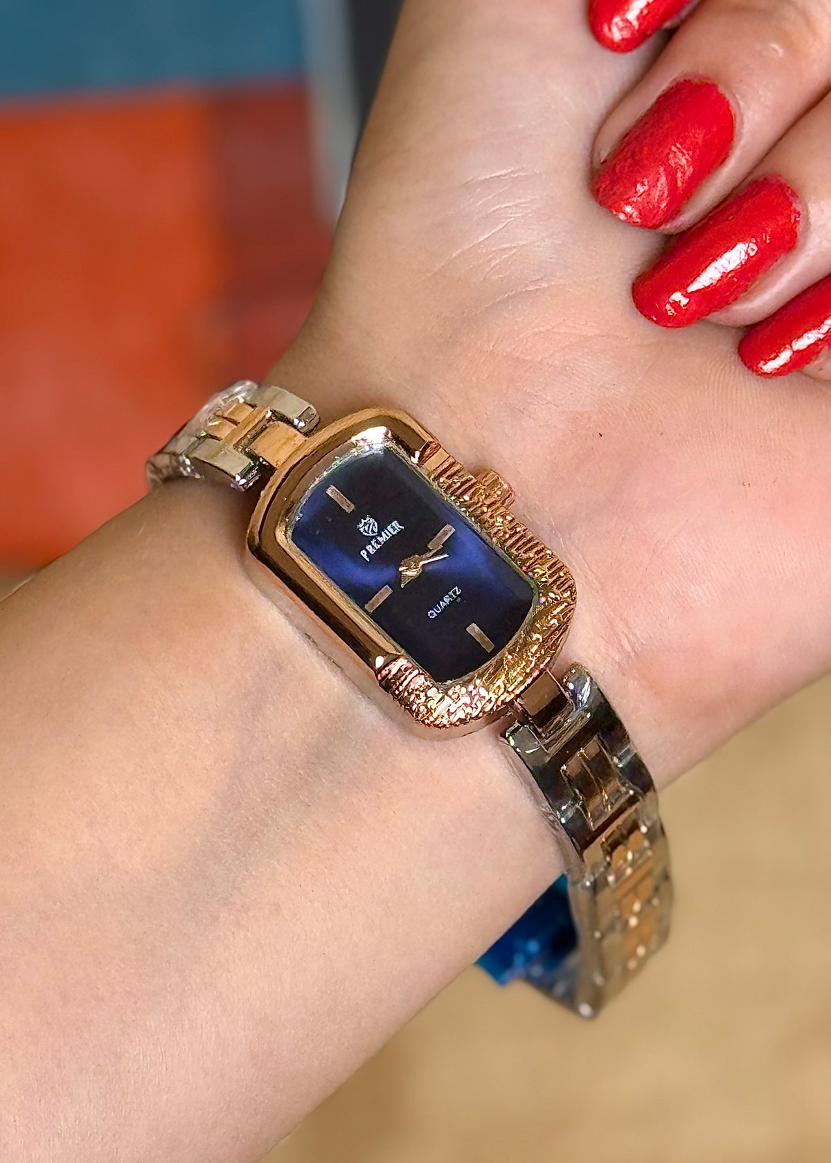 Midnight Blue | Two-Tone Gold & Silver Ladies Watch