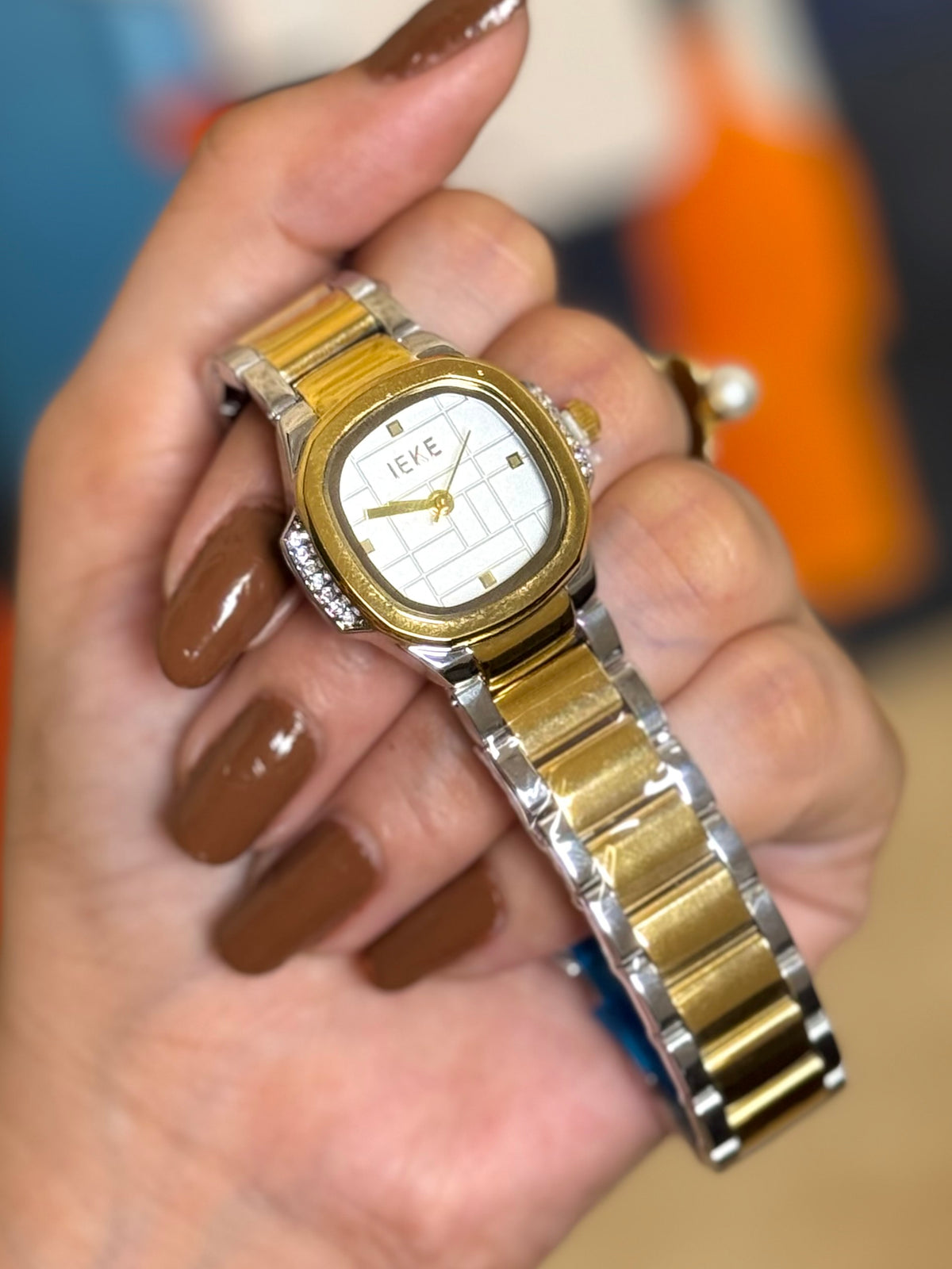Classic Square Two-Tone Watch