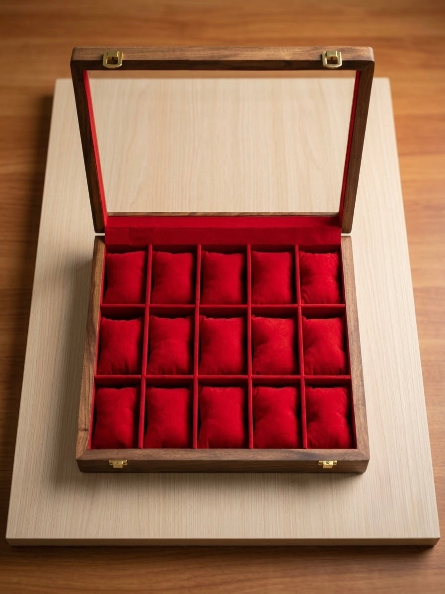15-SLOT PREMIUM WATCH BOX | LUXURY WATCH ORGANISER