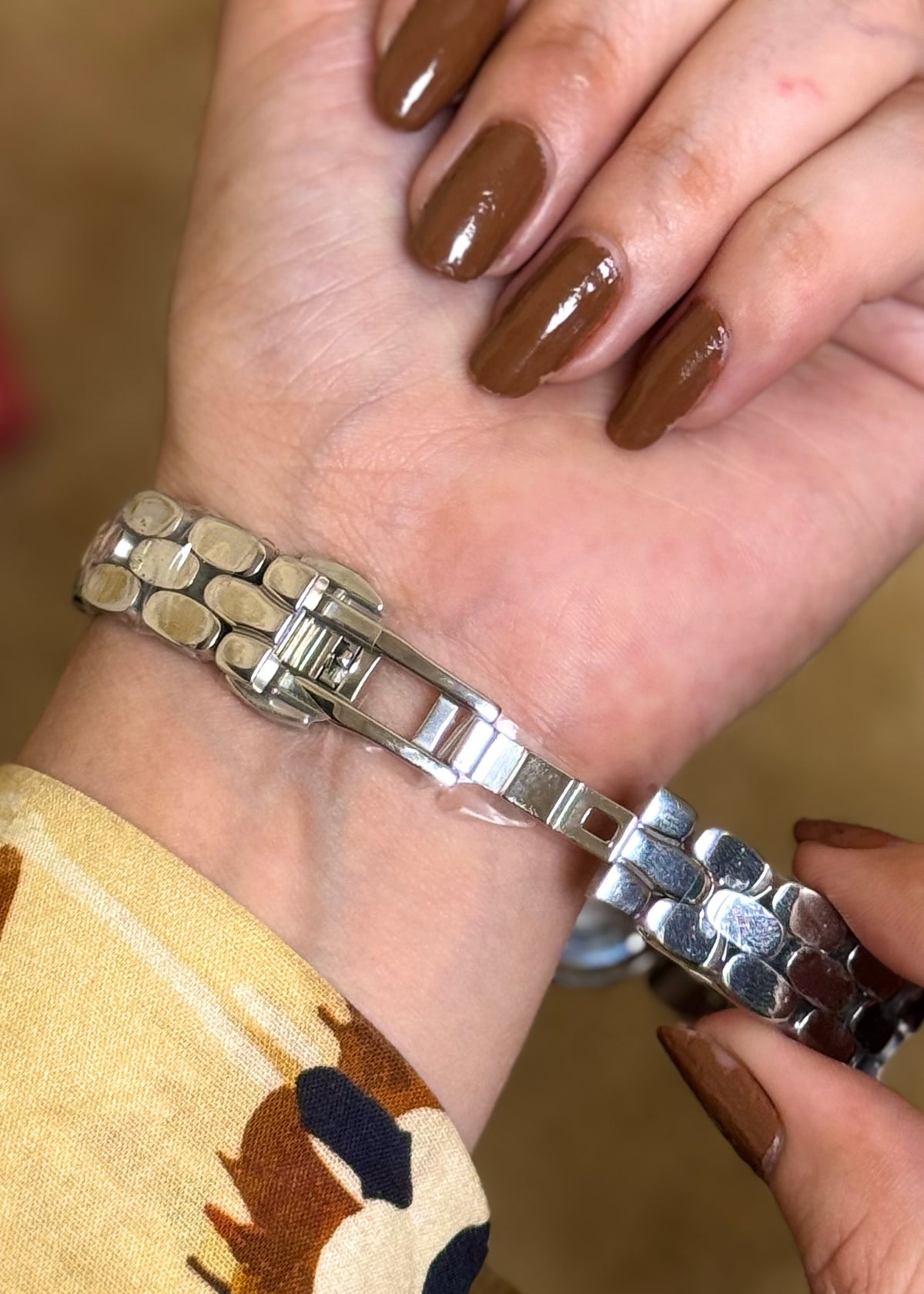 Luna Charm Ice Blue Link Bracelet Watch